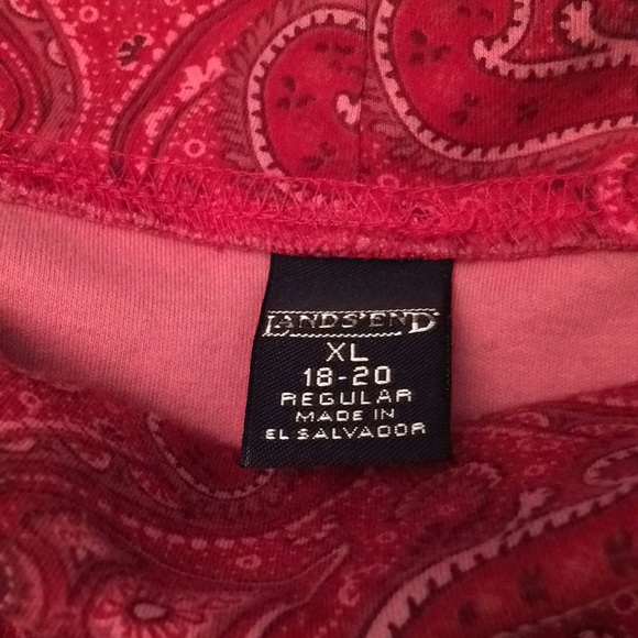 Lands End 100%Cotton Turtleneck Size 18-20 - Picture 2 of 3